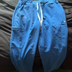 Blue Cargo Jogger Pants